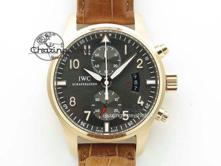 MIROTIME 0113 Portofino IW458101 Diamond Bezel SS MK 1:1 Best Edition Silver Dial On Purple Leather Strap MIYOTA Tailored 7166